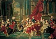 Louis Michel van Loo Philip V of Spain and his family oil on canvas